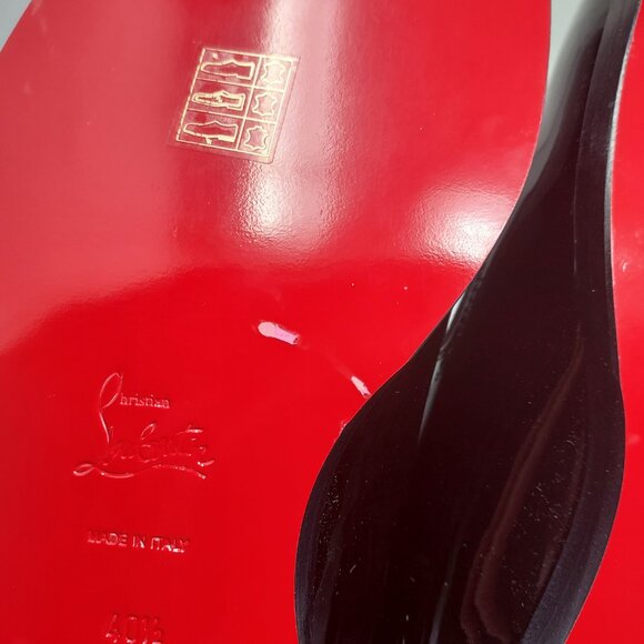 CHRISTIAN LOUBOUTIN MENS Marco Spike Patent Suede Lace Up Derby Shoe - Picture 11 of 11